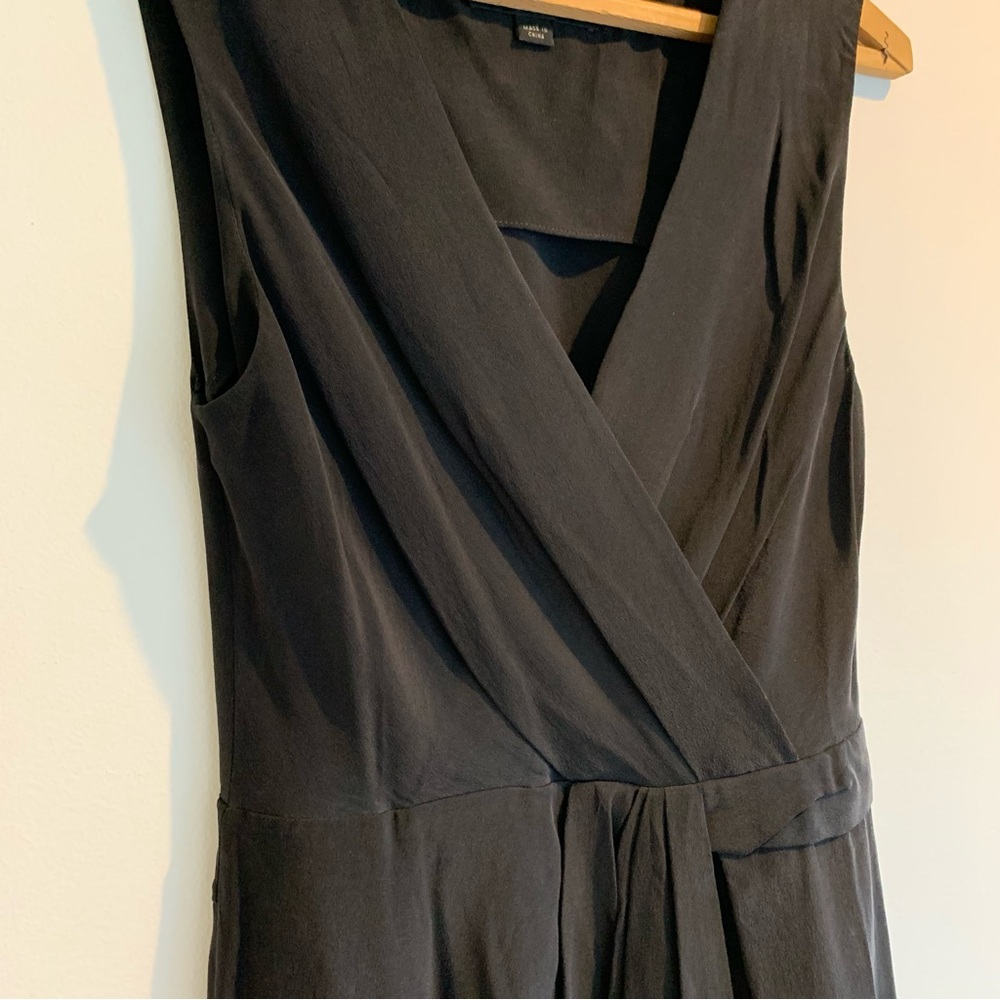 All Saints Black Silk Dress size 0 - Picture 6 of 9